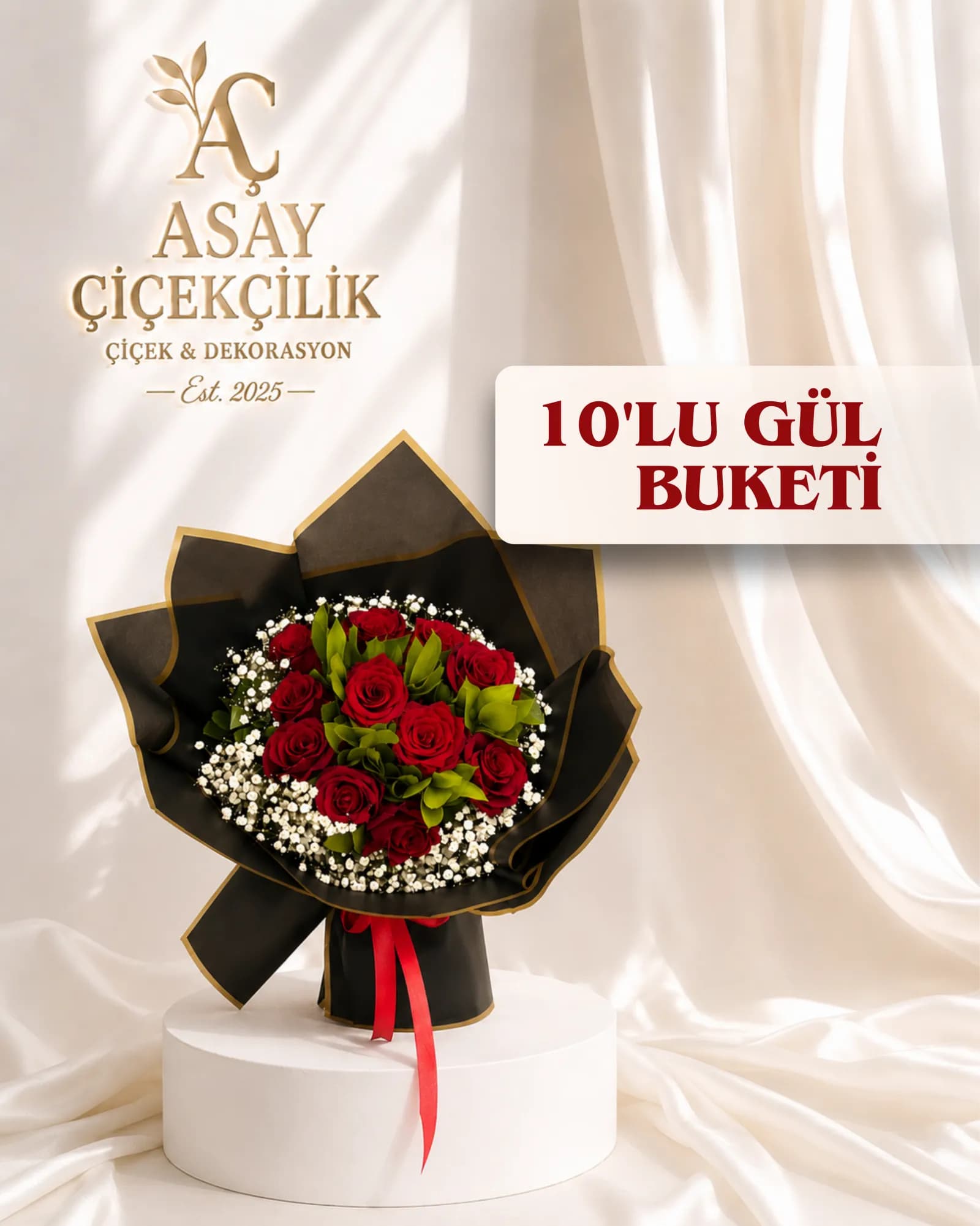10'lu Gül Buketi