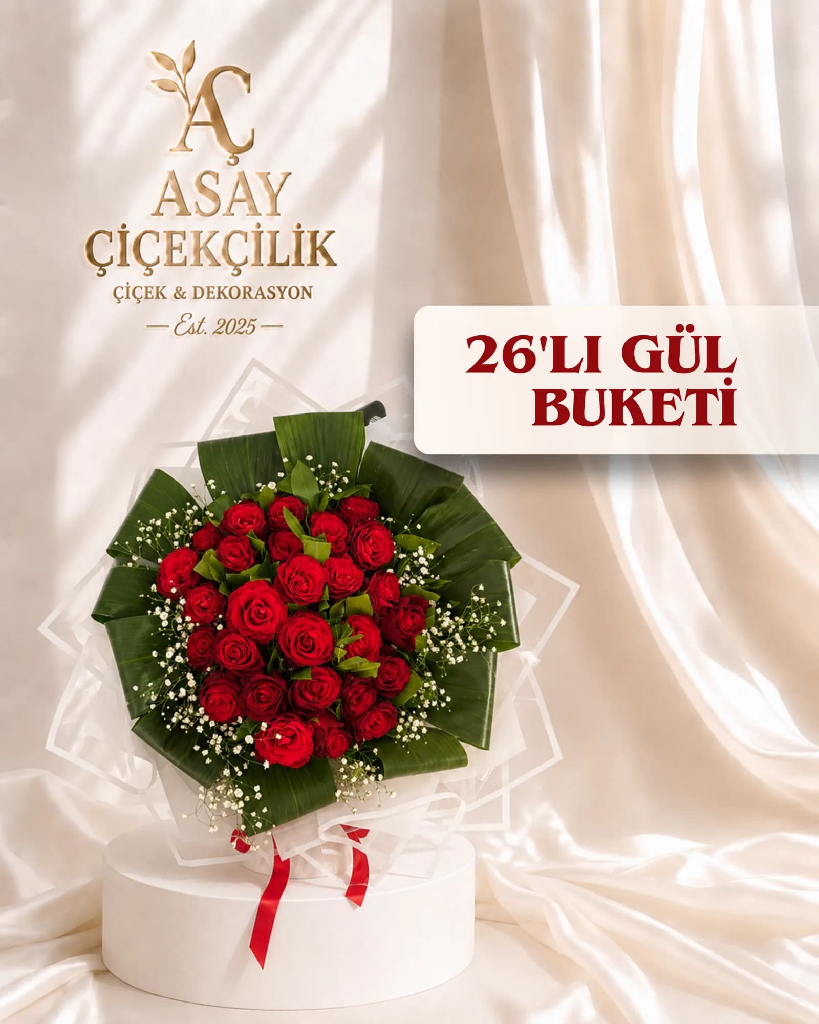 26'lı Gül Buketi