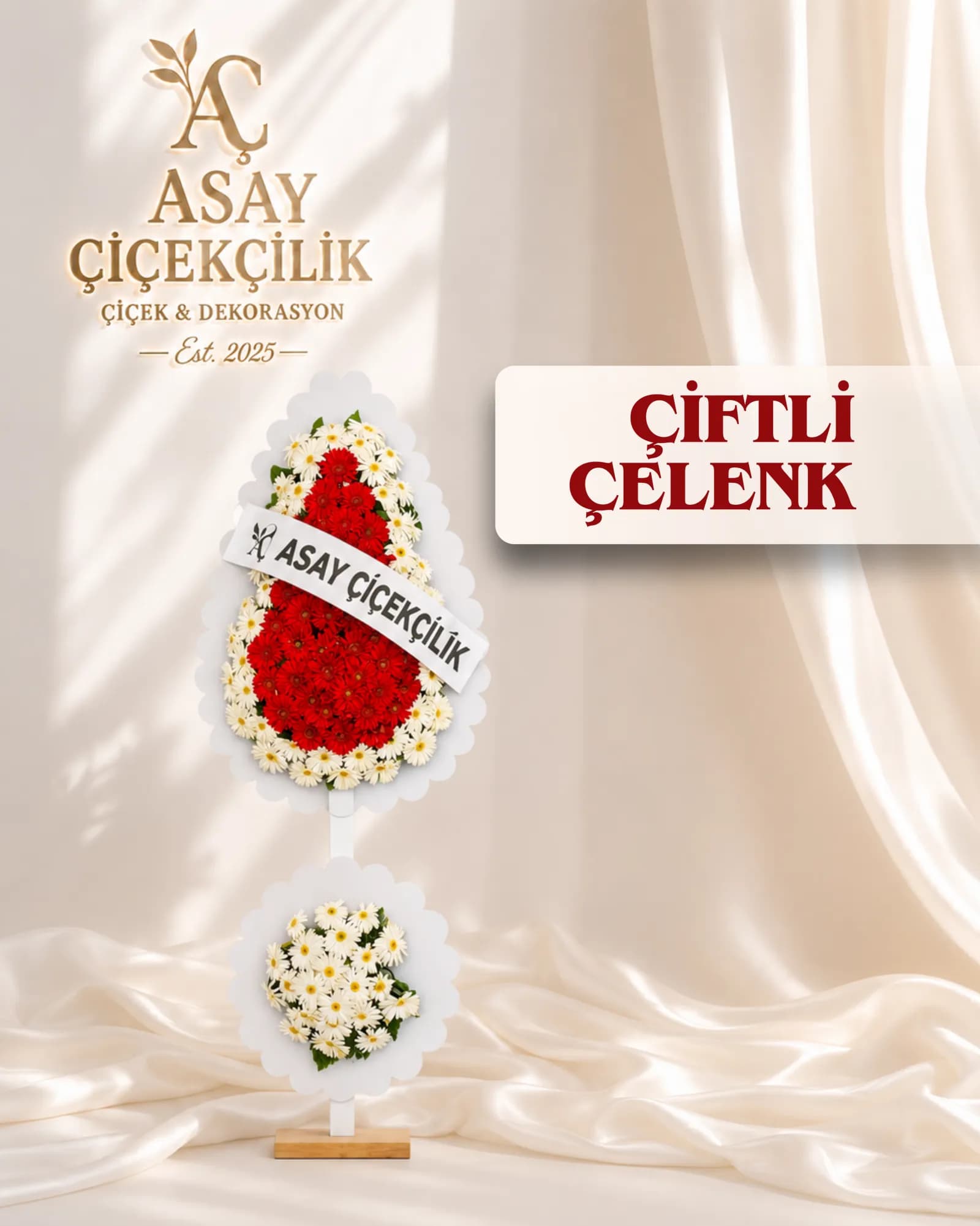 Çiftli Açılış / Cenaze Çelengi