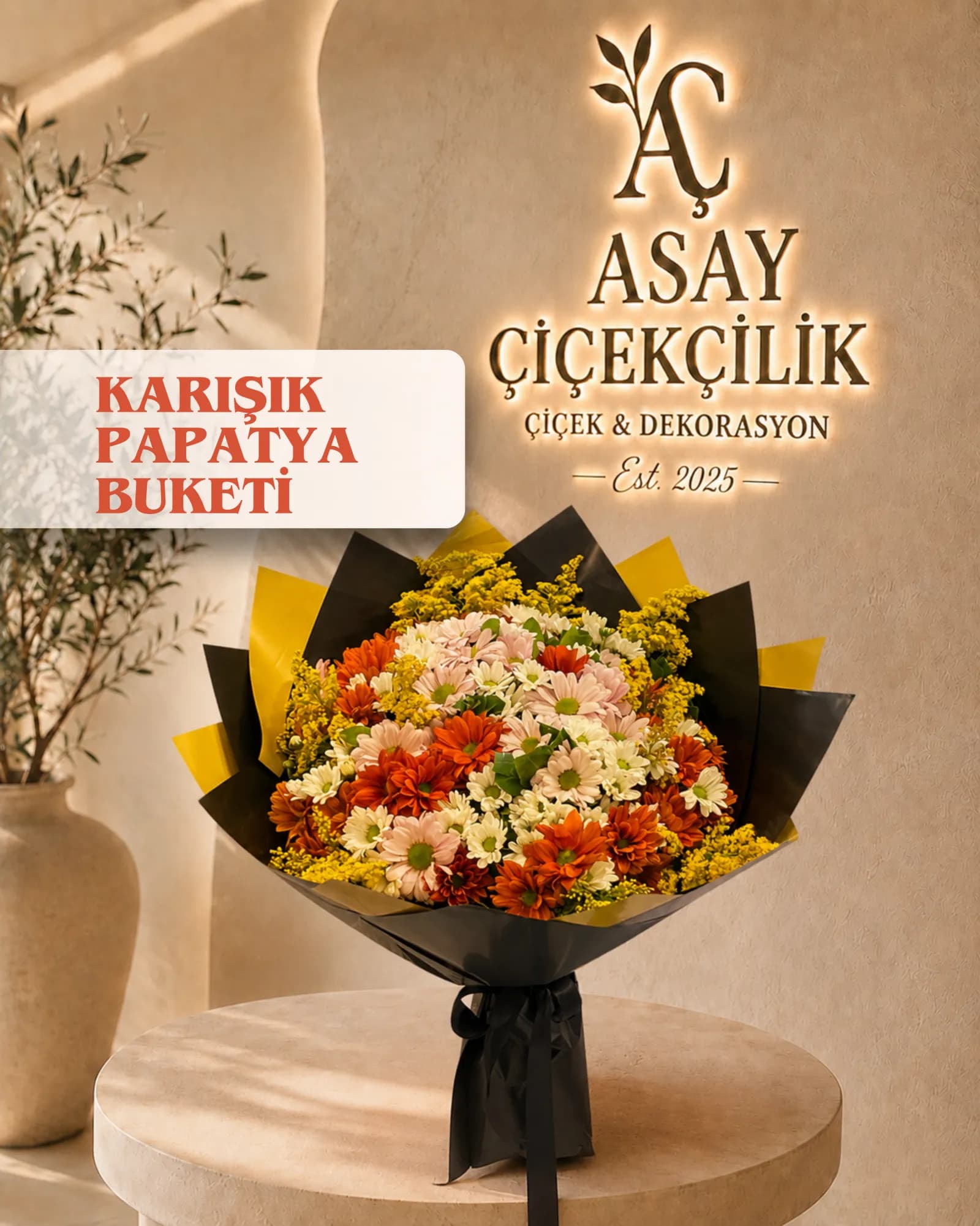 Karışık Papatya Buketi