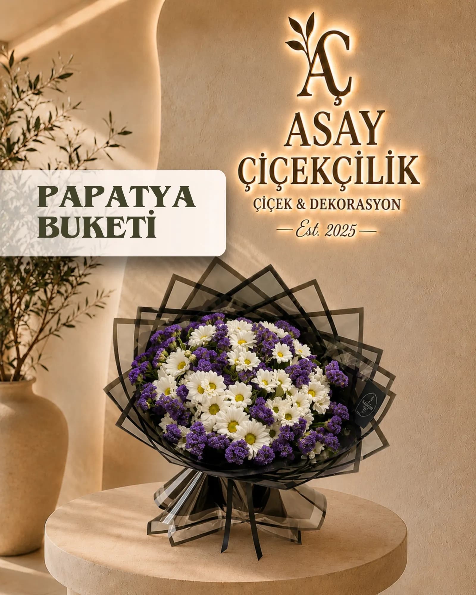 Papatya Buketi — Mor